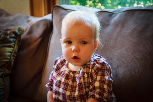 Sitting on the couch